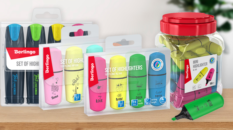 Текстовыделители. Новинка от ТМ Berlingo