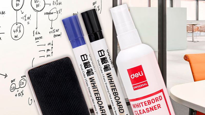 Набор для маркерных досок DELI: Инновации и чистота в каждом элементе