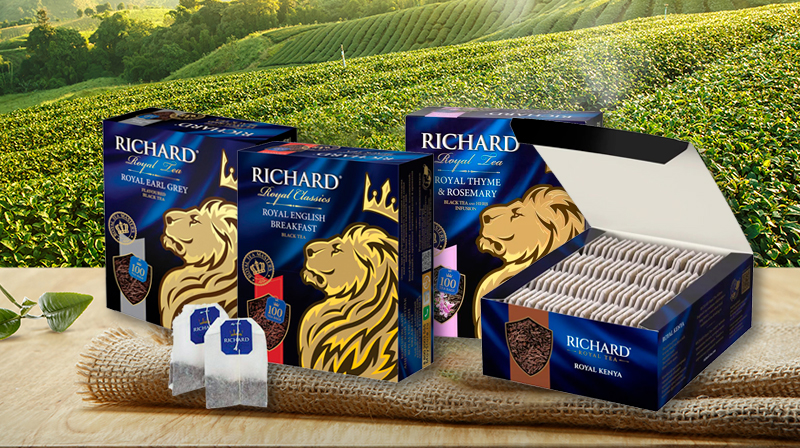 Новая линейка восхитительного чая «Richard».